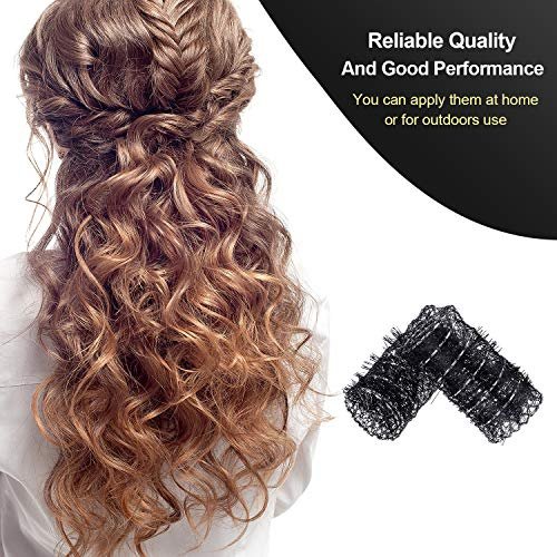 Willbond 20 Pack Vintage Hair Rollers with Pins - Medium Wire Mesh Brush Rollers for No Heat Curls and Waves, Black 2.5 x 1.4 Inch Avelisse