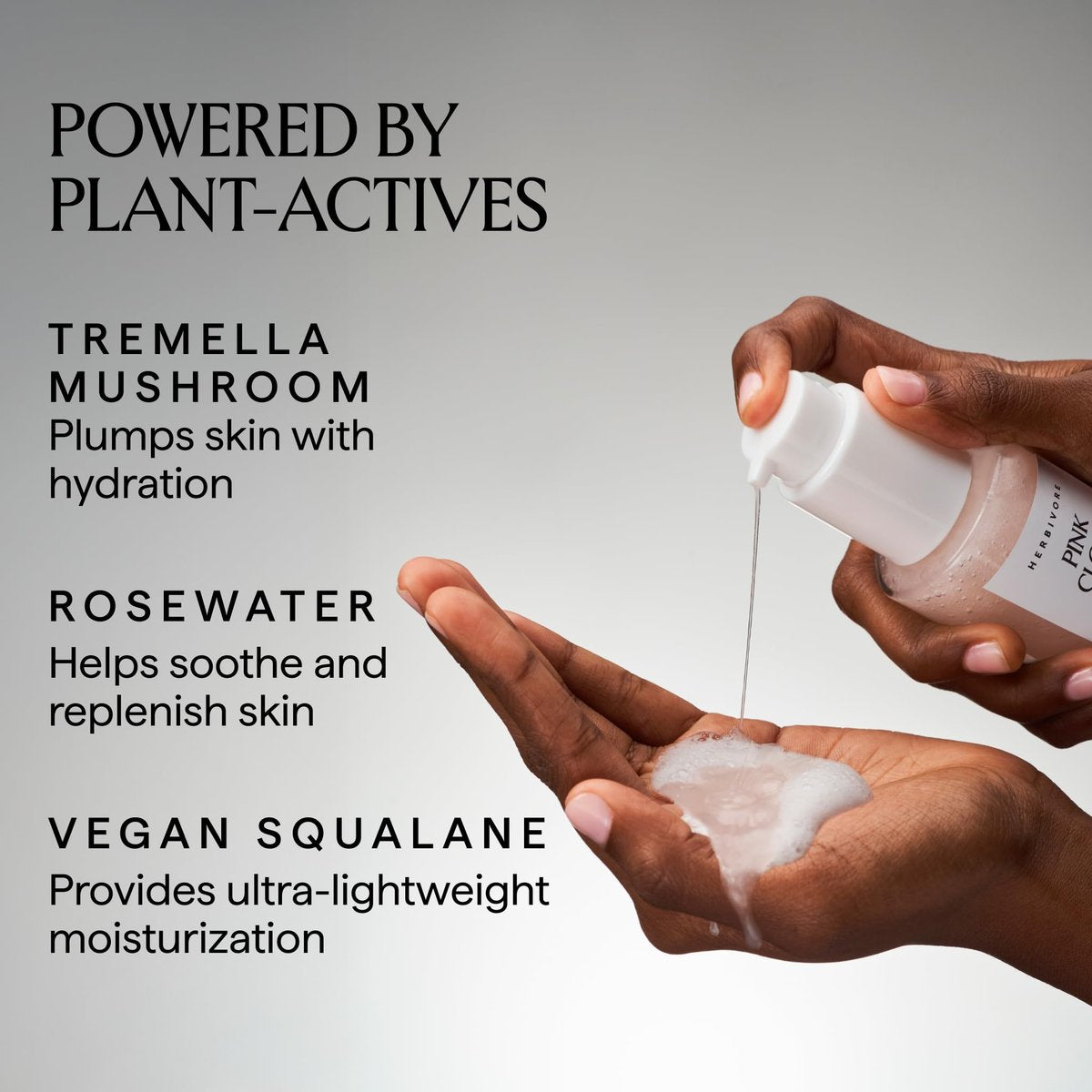 HERBIVORE Pink Cloud Creamy Jelly Cleanser - Hydrating Face Wash with Rosewater, Squalane & Tremella Mushroom, Gently Cleanses & Removes Makeup, Vegan & Cruelty-Free, 3.4 fl oz Avelisse