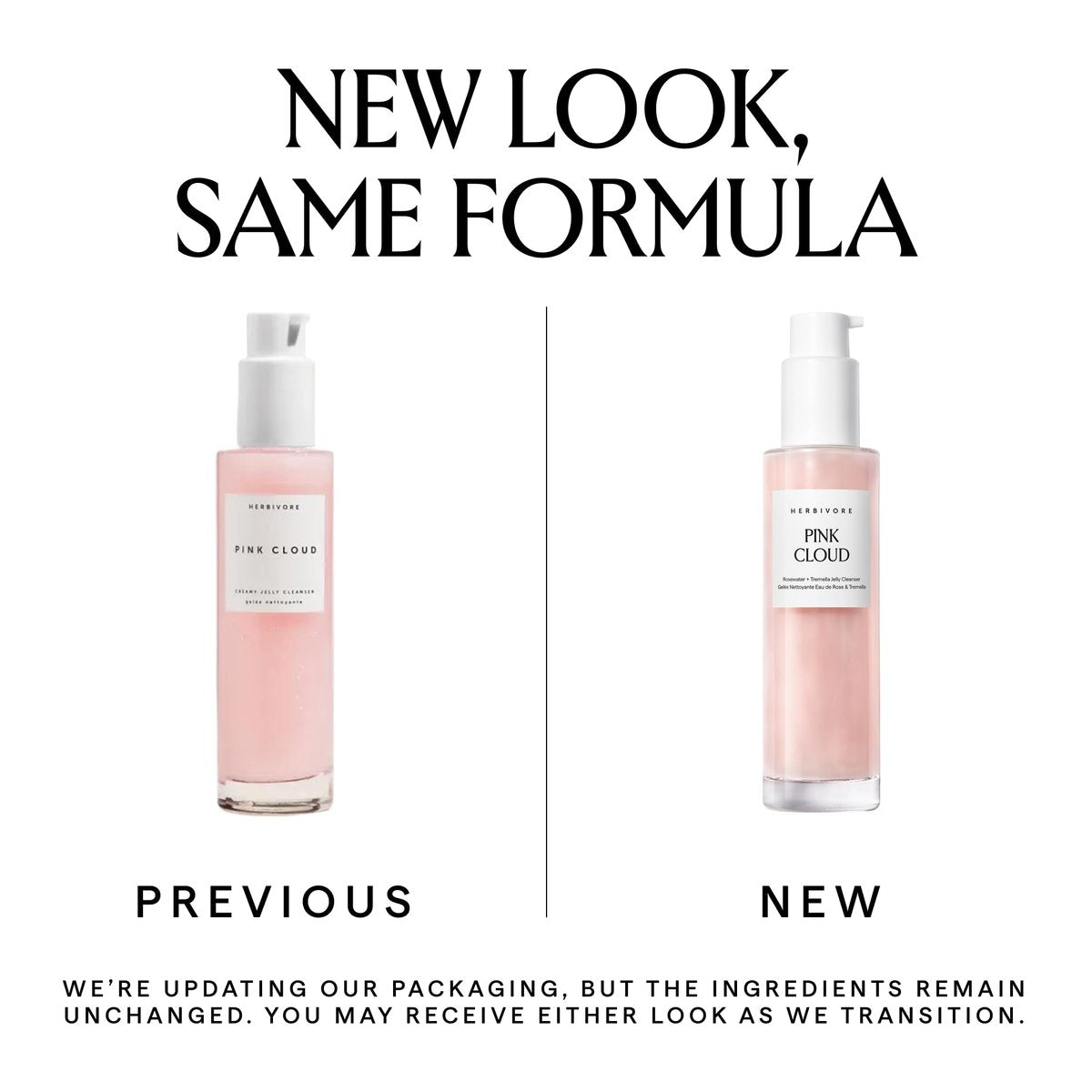 HERBIVORE Pink Cloud Creamy Jelly Cleanser - Hydrating Face Wash with Rosewater, Squalane & Tremella Mushroom, Gently Cleanses & Removes Makeup, Vegan & Cruelty-Free, 3.4 fl oz Avelisse