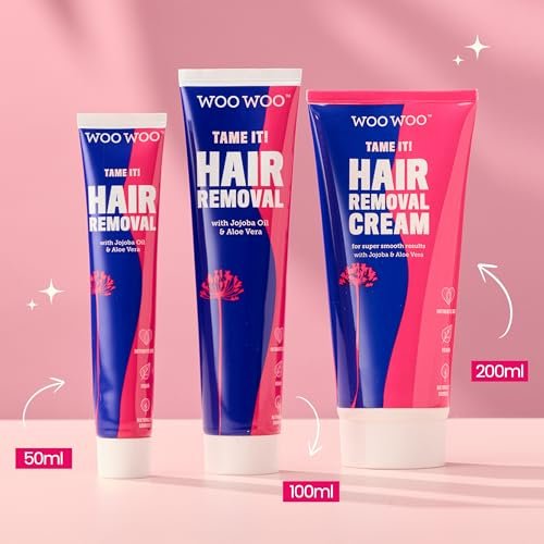 WooWoo Tame It! Natural Intimate Hair Removal Cream - Painless Vegan Depilatory for Sensitive Skin - Bikini, Legs & Bum - 100ml Avelisse
