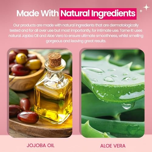 WooWoo Tame It! Natural Intimate Hair Removal Cream - Painless Vegan Depilatory for Sensitive Skin - Bikini, Legs & Bum - 100ml Avelisse