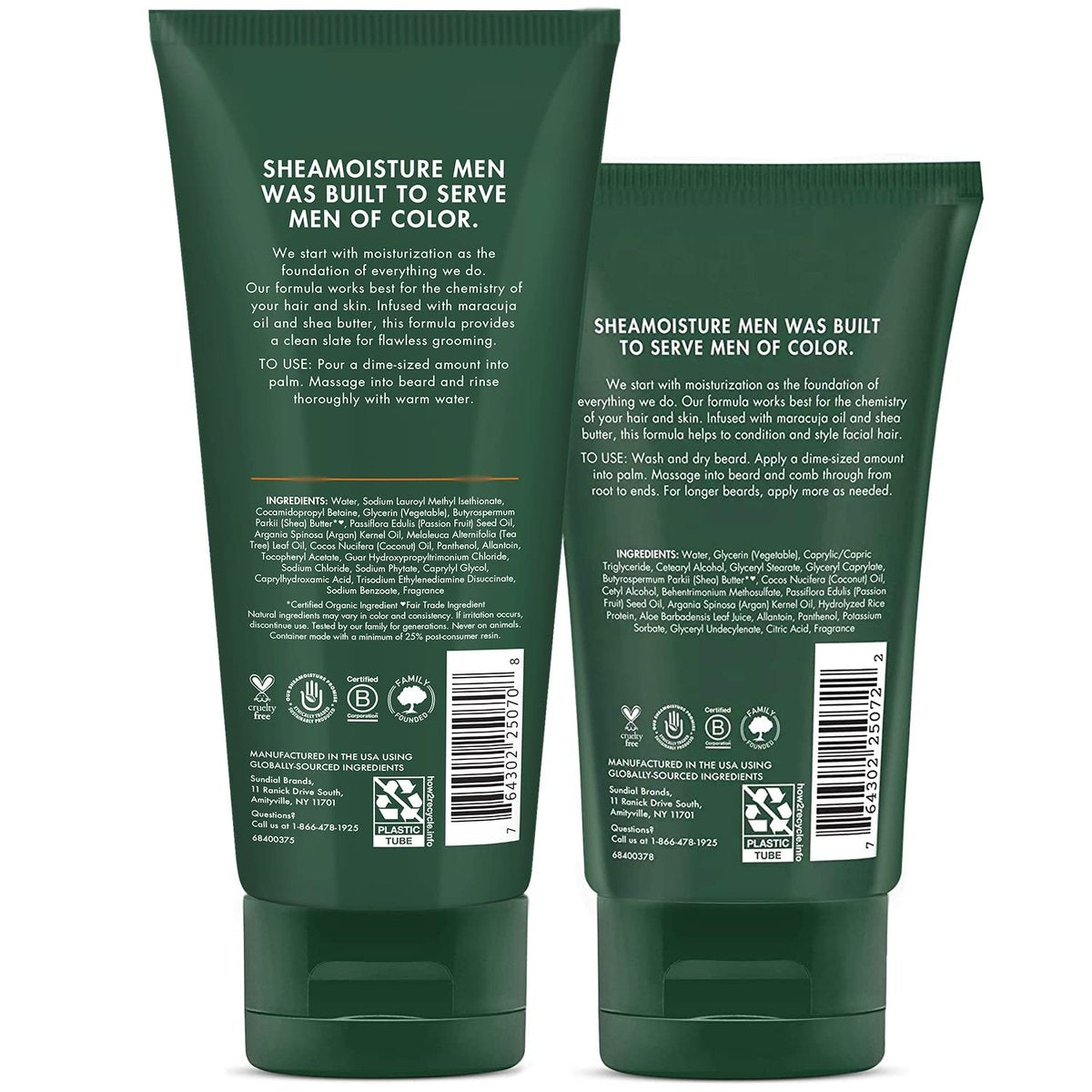 SheaMoisture Beard Care Set – Beard Wash & Full Beard Detangler with Shea Butter & Maracuja Oil – 2 Piece Set, 5 Fl Oz Each Avelisse