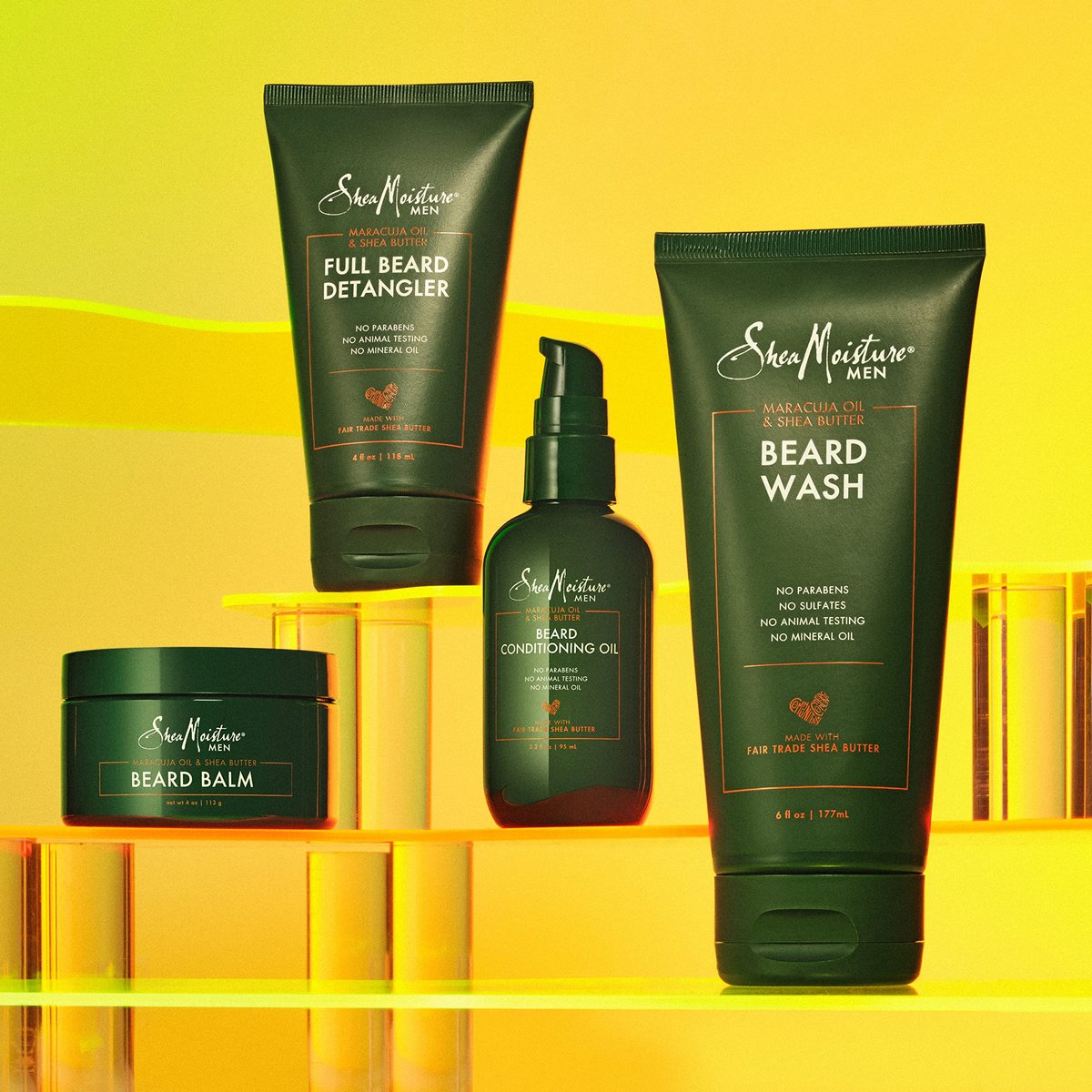 SheaMoisture Beard Care Set – Beard Wash & Full Beard Detangler with Shea Butter & Maracuja Oil – 2 Piece Set, 5 Fl Oz Each Avelisse