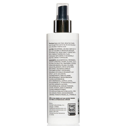 Advanced Clinicals Keratin Detangler Spray - Leave-In Conditioner with Amino Acids, Vitamin B5 & Olive Oil for Strong, Shiny Hair - 8 Fl Oz