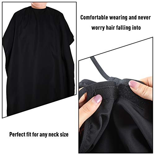 Geyoga 2-Pack Kids Barber Cape - Waterproof Neoprene Hair Cutting Capes for Salon, Black, 47.3 x 31.5 Inch - görsel 10