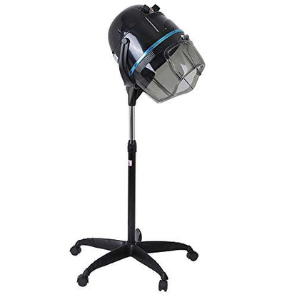 Professional Hooded Floor Dryer - Adjustable Rolling Hair Dryer for Salon & Home Use