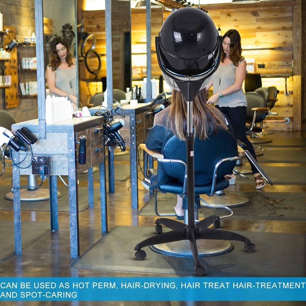 Professional Hooded Floor Dryer - Adjustable Rolling Hair Dryer for Salon & Home Use - görsel 9