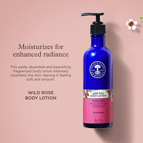 Neal's Yard Remedies Wild Rose Daily Hydrating Body Lotion – Moisturizing & Nourishing for Dry Skin, 6.76 oz - görsel 4