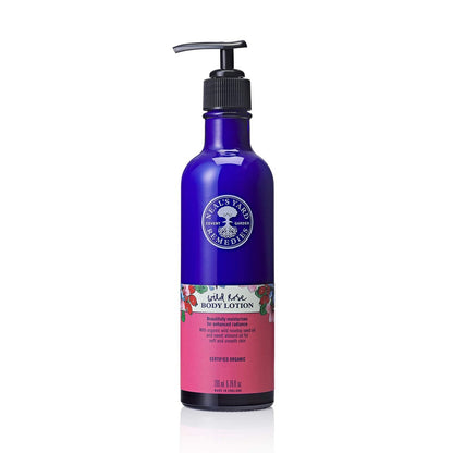 Neal's Yard Remedies Wild Rose Daily Hydrating Body Lotion – Moisturizing & Nourishing for Dry Skin, 6.76 oz
