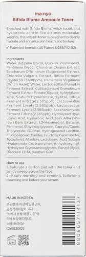 MA:NYO Bifida Biome Ampoule Toner 13.5 fl oz (400ml) | Hydrating & Soothing Facial Toner with 5 Types of Hyaluronic Acid for Daily Firmness | Korean Skincare - görsel 10