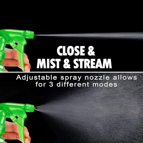 FANSTINOW Spray Bottles - 3 Pack, 16 oz, Mist/Stream, BPA Free, Sturdy & Leak Proof, Bright Colors, with Labels and Funnel - görsel 4