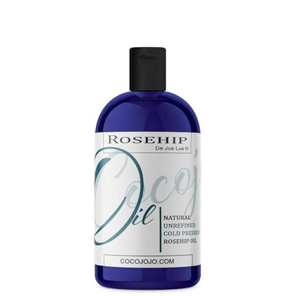 Dr Joe Lab Pure Unrefined Cold Pressed Rosehip Oil for Face, Hair, Skin, Body & Nails - 16 oz Avelisse