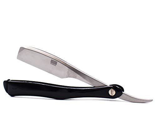 Kai Kasho Captain Japanese Professional Folding Straight Edge Barbering Razor with Leather Case – 20 Kai Captain Titan Blades Included – Compatible with Feather Artist Club Blades - görsel 8