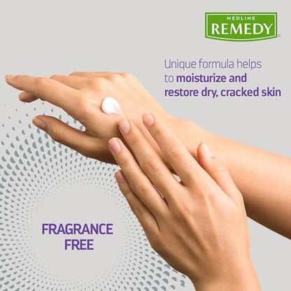 Medline Remedy Specialized Skin Cream, Fragrance-Free (16 oz) - 1.5% Dimethicone Nourishing Moisturizer for Dry Skin, Hypoallergenic Body Cream Avelisse