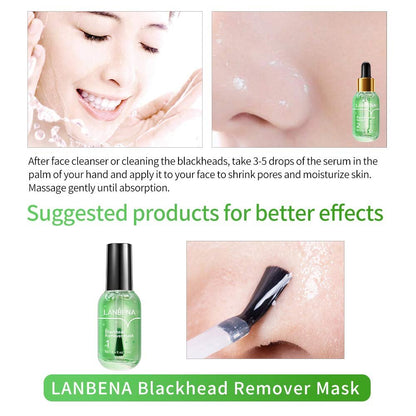 LANBENA Blackhead Remover Mask – 2-in-1 Green Tea Oil Peel Off Mask for Pores, Nose, Chin & Face (100 Sheets) Avelisse