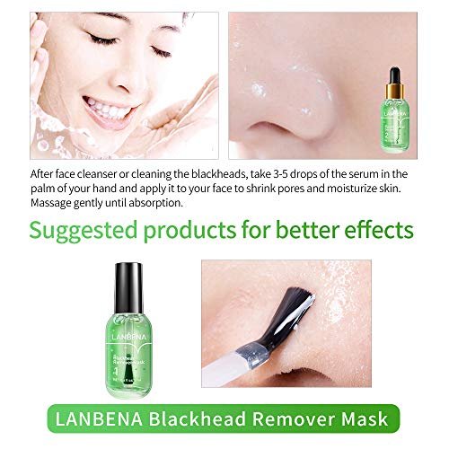 LANBENA Blackhead Remover Mask – 2-in-1 Green Tea Oil Peel Off Mask for Pores, Nose, Chin & Face (100 Sheets) Avelisse