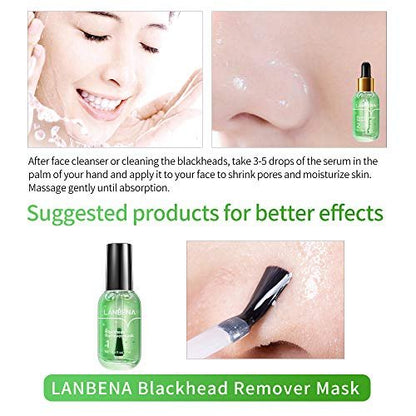 LANBENA Blackhead Remover Mask – 2-in-1 Green Tea Oil Peel Off Mask for Pores, Nose, Chin & Face (100 Sheets) Avelisse
