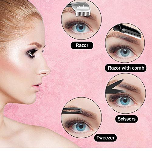 ZTRHYOO 11-in-1 Eyebrow Razor & Dermaplaning Kit – Stainless Steel Face Razors for Women & Men - görsel 6