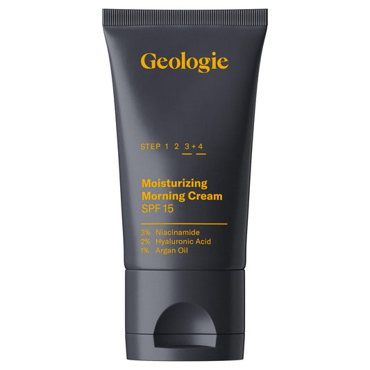 Geologie Moisturizing Face Cream with SPF 15 – Daily Hydrating Cream with Hyaluronic Acid & Niacinamide – Lightweight for Men & Women, 2 Fl Oz Avelisse