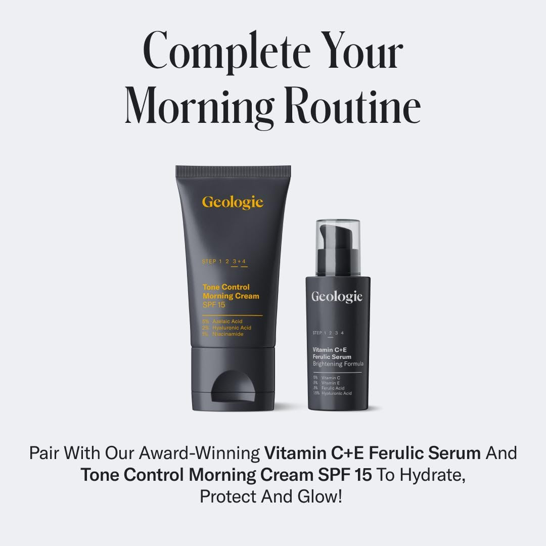 Geologie Moisturizing Face Cream with SPF 15 – Daily Hydrating Cream with Hyaluronic Acid & Niacinamide – Lightweight for Men & Women, 2 Fl Oz Avelisse