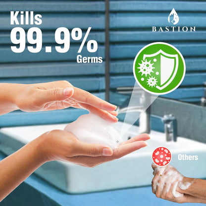 Bastion Foaming Antibacterial Hand Soap Refill – Pina Colada Scent, 1 Gallon (128 oz) – Bulk Moisturizing Hand Wash for Home, Office, Kitchen, Bathroom – Kills Germs, Softens Hands Avelisse