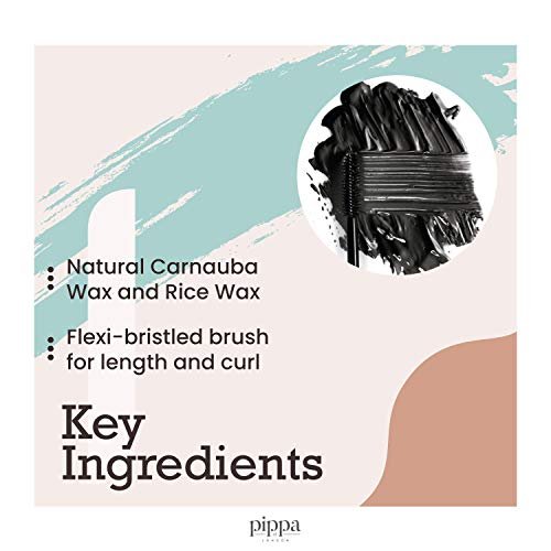 Pippa of London Dark Queen Mascara – Intense Black Volume & Length, 1 Fl Oz - görsel 6