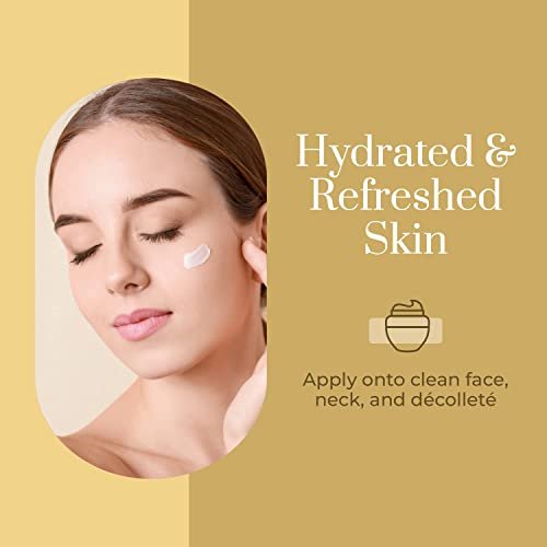 Clear Beauty 24K Gold & Collagen Day Cream Face Moisturizer – Anti Aging Korean Skin Care, Vegan, Dermatologist Tested, 1.69 Fl Oz - görsel 12