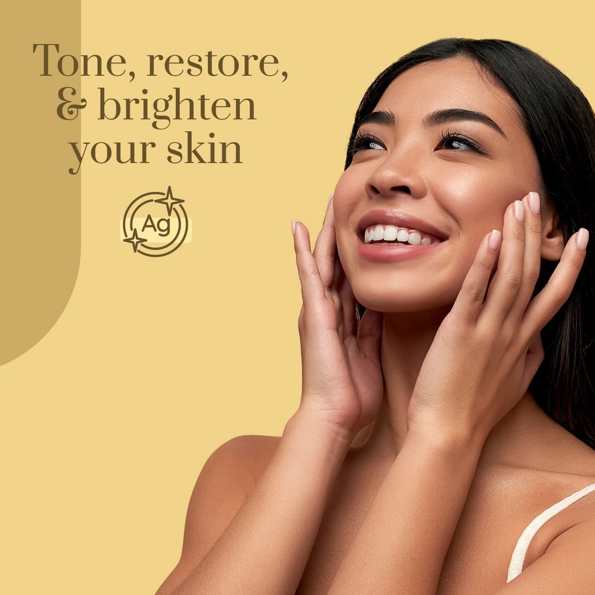 Clear Beauty 24K Gold & Collagen Day Cream Face Moisturizer – Anti Aging Korean Skin Care, Vegan, Dermatologist Tested, 1.69 Fl Oz - görsel 3