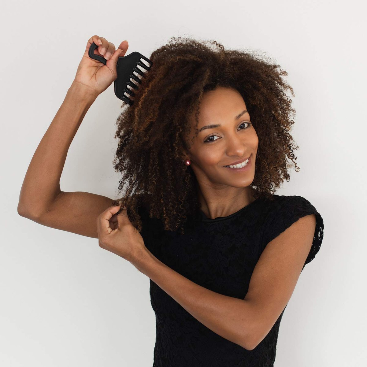 2 Pieces Double Fist Hair Lift Combs - Large and Small Plastic Detangle Wig Braid Pick Hair Styling Tool for Women Men (3.8 x 7 Inch, 2.6 x 6.4 Inch) - görsel 9