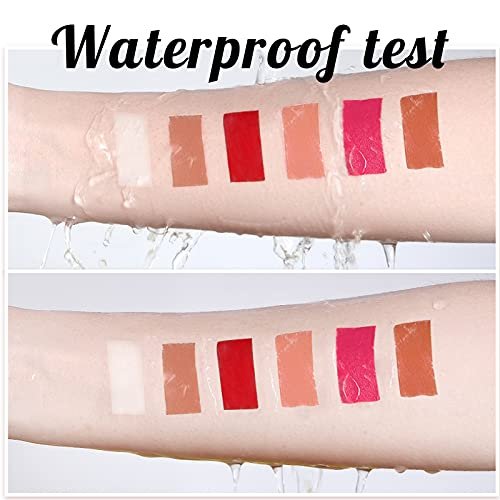 PARAMISS Lip Gloss Pigment Powder - 5 Nude Colors + White Pearl Shimmer, Cosmetic Grade Lip Dye for DIY Lip Gloss & Eyeshadow Avelisse
