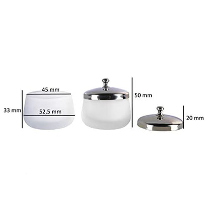 Matte Crystal Glass Nail Dappen Dish – Acrylic Liquid & Powder Container for Nail Art