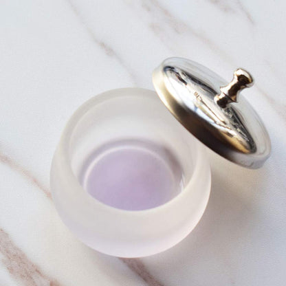 Matte Crystal Glass Nail Dappen Dish – Acrylic Liquid & Powder Container for Nail Art