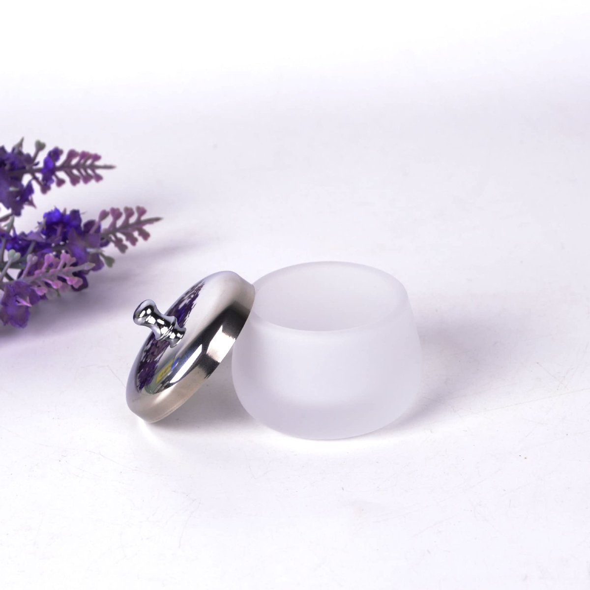 Matte Crystal Glass Nail Dappen Dish – Acrylic Liquid & Powder Container for Nail Art - görsel 13
