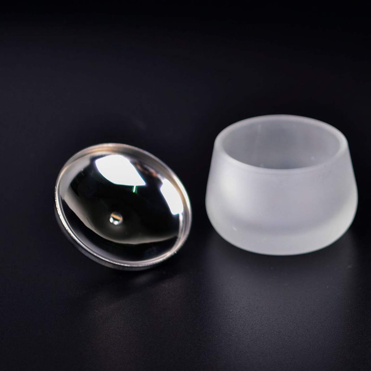 Matte Crystal Glass Nail Dappen Dish – Acrylic Liquid & Powder Container for Nail Art - görsel 5
