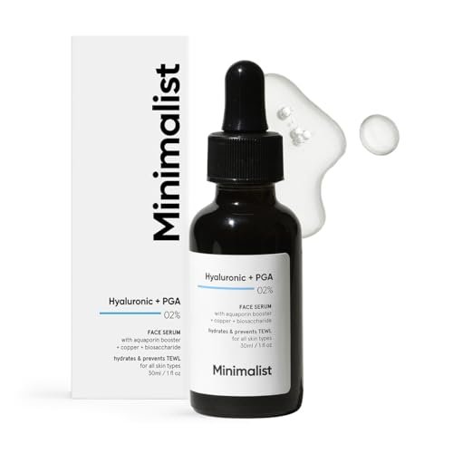 Minimalist Hyaluronic Acid + PGA 2% Face Serum - Multi-Depth Hydration for Plumper, Smoother Skin - 1 Fl Oz (30 ml) Avelisse