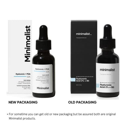 Minimalist Hyaluronic Acid + PGA 2% Face Serum - Multi-Depth Hydration for Plumper, Smoother Skin - 1 Fl Oz (30 ml) Avelisse
