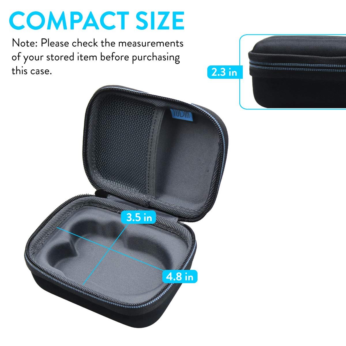 TUDIA EVA Compact Hard Travel Case for NuFACE Mini Facial Toning Device (Case Only) - görsel 11