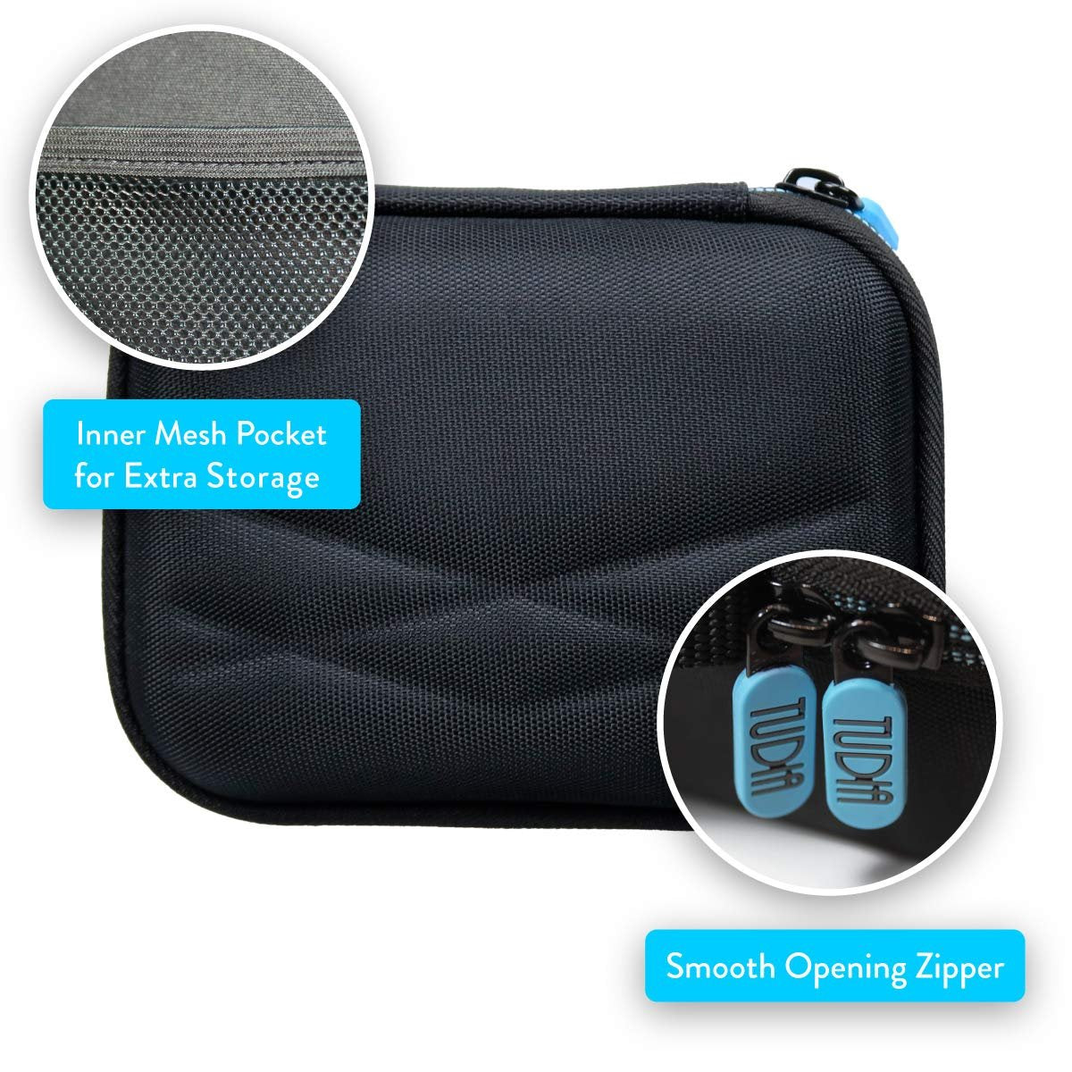 TUDIA EVA Compact Hard Travel Case for NuFACE Mini Facial Toning Device (Case Only) - görsel 9
