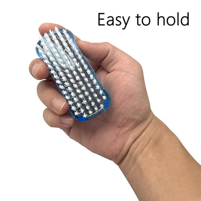 Nail Brush Two Sided Hand Fingernail Scrub Brushes - Soft & Stiff Bristles Scrubber for Nails, Toes Cleaning - for Men, Women, Kids - 4 Pack