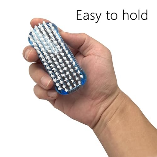 Nail Brush Two Sided Hand Fingernail Scrub Brushes - Soft & Stiff Bristles Scrubber for Nails, Toes Cleaning - for Men, Women, Kids - 4 Pack - görsel 10