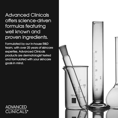 Advanced Clinicals Vitamin C Glow Facial Mist Toner - Antioxidant Face Mist with Rosewater, Ferulic Acid & Peptides for Instant Hydration, Non-Greasy, 8 Fl Oz