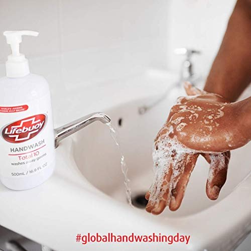 Lifebuoy Total 10 Hand Wash, 16.9 FL OZ (500 ml) - Antibacterial Liquid Soap - görsel 10