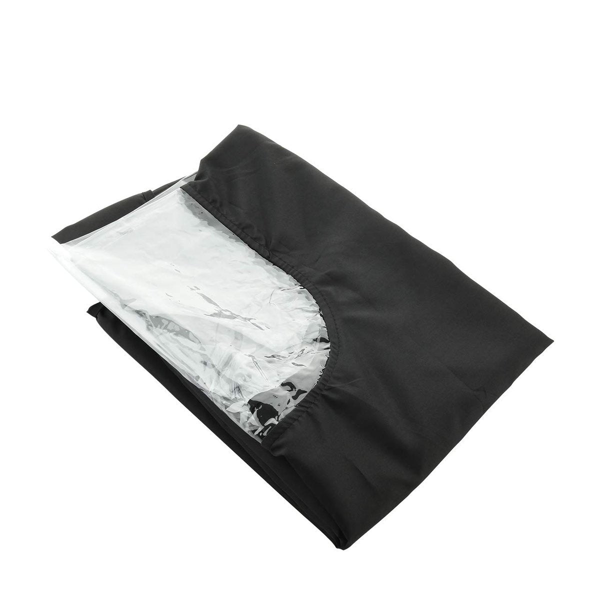 CM Barber Cape with Clear Window - Waterproof Hair Cutting Cape for Salon, Barbershop & Home Use - Large, Black - görsel 5