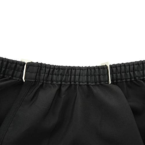 CM Barber Cape with Clear Window - Waterproof Hair Cutting Cape for Salon, Barbershop & Home Use - Large, Black - görsel 8