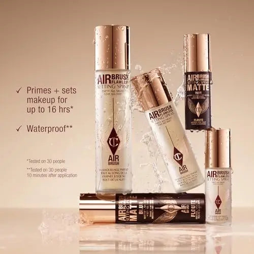 Charlotte Tilbury Airbrush Flawless Setting Spray - Ultra-Fine Hydrating Mist for 16-Hour Makeup Wear, Pore-Blurring & Skin-Soothing Avelisse