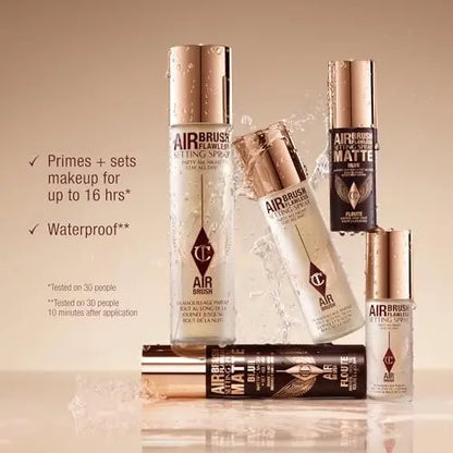 Charlotte Tilbury Airbrush Flawless Setting Spray - Ultra-Fine Hydrating Mist for 16-Hour Makeup Wear, Pore-Blurring & Skin-Soothing Avelisse