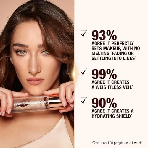 Charlotte Tilbury Airbrush Flawless Setting Spray - Ultra-Fine Hydrating Mist for 16-Hour Makeup Wear, Pore-Blurring & Skin-Soothing Avelisse