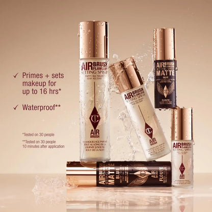Charlotte Tilbury Airbrush Flawless Setting Spray - Ultra-Fine Hydrating Mist for 16-Hour Makeup Wear, Pore-Blurring & Skin-Soothing Avelisse
