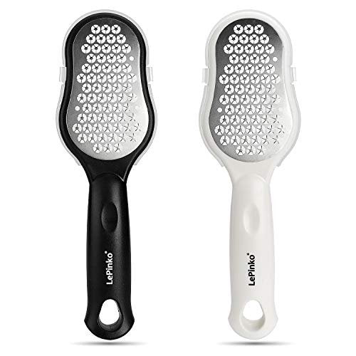 LePinko Foot Scrubber Set - Updated Blades, No Hurt Feet File, Powerful Pedicure Tool for Callus and Dead Skin Removal, Use in Shower or Dry, 2-Pack - görsel 2