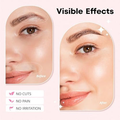 VG VOGCREST Women's Eyebrow Trimmer & Facial Hair Remover - 2 in 1 Double Rotating Blades, Painless, Hypoallergenic, Rechargeable Avelisse
